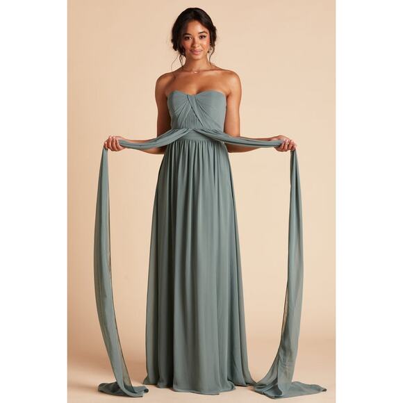 Birdy Grey Grace Convertible Dress in Sea Glass Chiffon - Picture 12 of 13